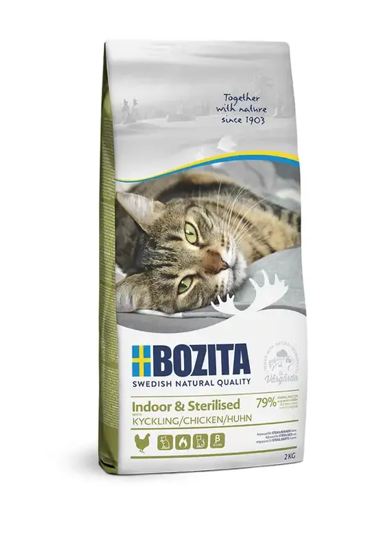 Bozita Indoor & Ster 2kg Chicken | Enkel beställning