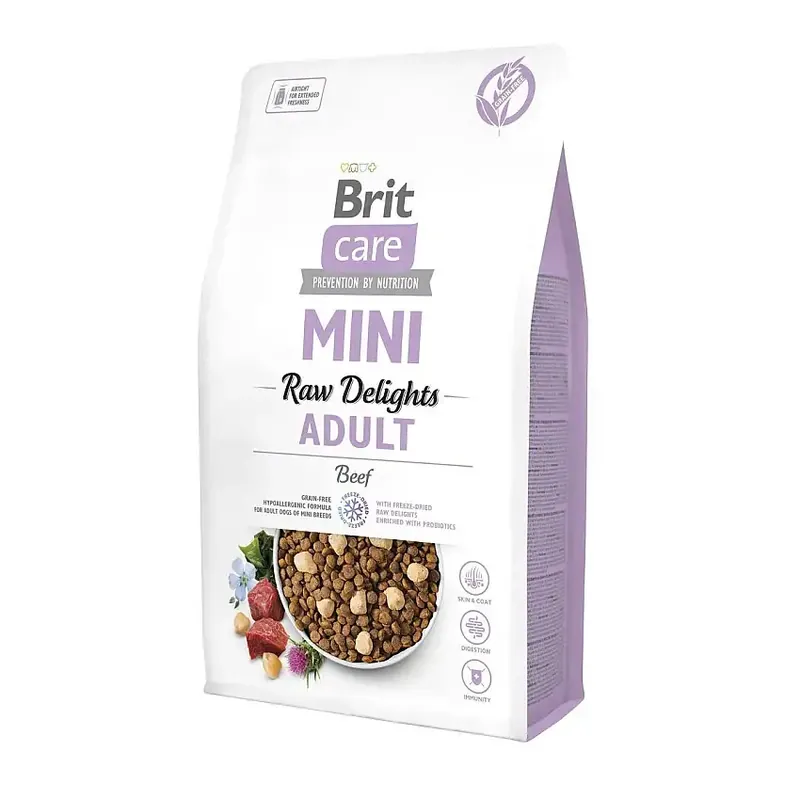 Finns nu - Brit Care Mini Raw Delights Beef 2 kg