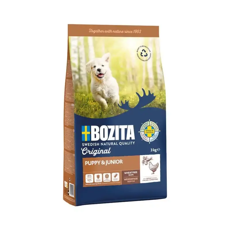 Bozita Original Puppy & Junior med kyckling – vetefritt-525708.12 - Sista chansen