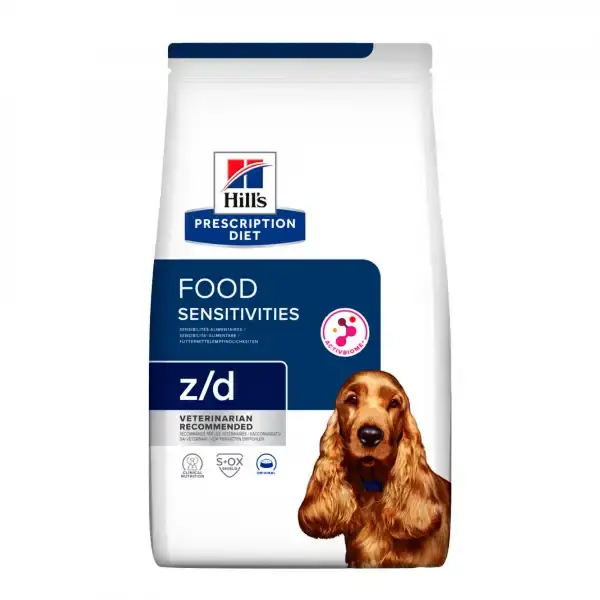 Hill’s Prescription Diet Food Sensitivities z/d torrfoder till hundar 3 kg | Finns tillgänglig