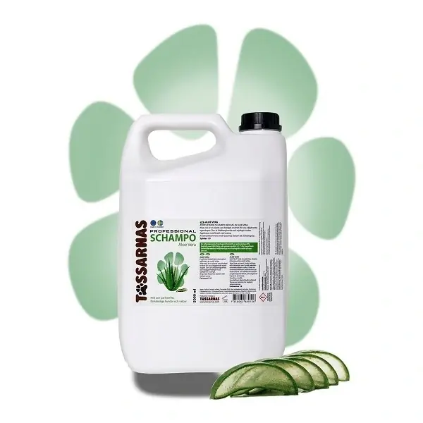 Få kvar i lager | Tassarnas schampo Aloe Vera – 5 liter