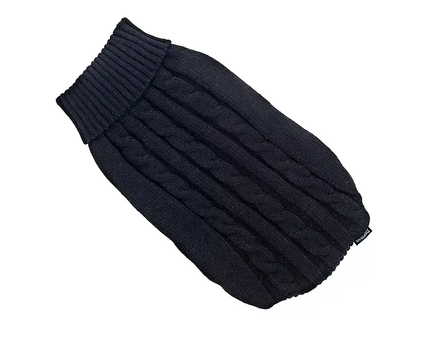 Skynda dig | Stickad Hundtröja Gina Svart-759048