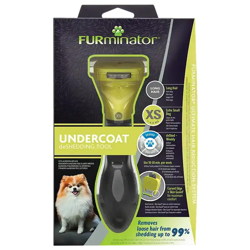 Sista chansen - FURminator Undercoat deShedding Tool XSmall Toydog Long Hair