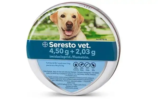 Mycket efterfrågad - Seresto vet. för hund över 8 kg 4,50 g + 2,03 g 1 styck Halsband