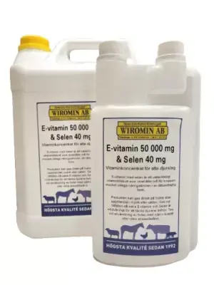 E-vit 50 000 mg + selen 40 mg 1 L - Finns tillgänglig