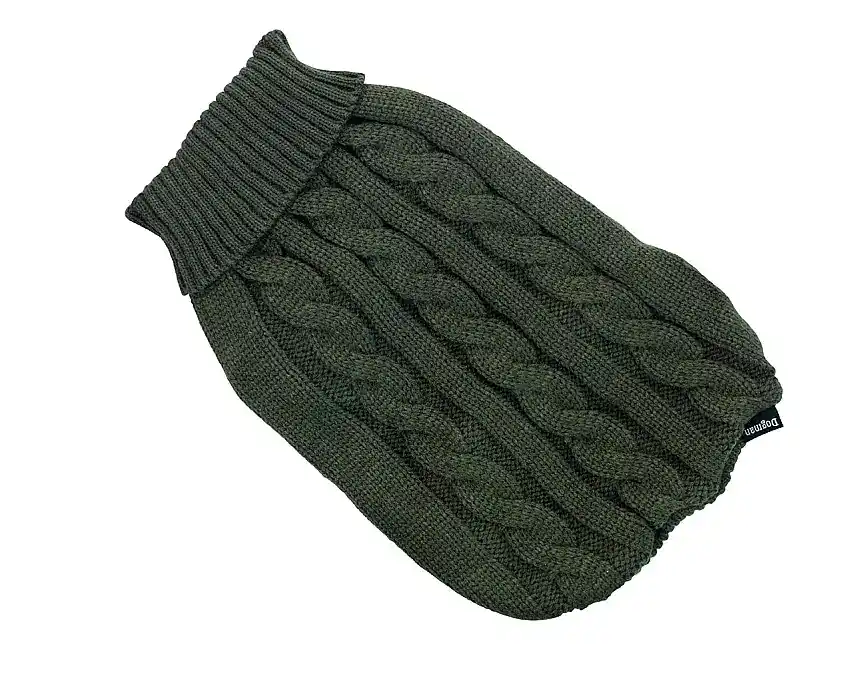 Stickad Hundtröja Gina Grön 25cm-758925 - Tillverkarpris