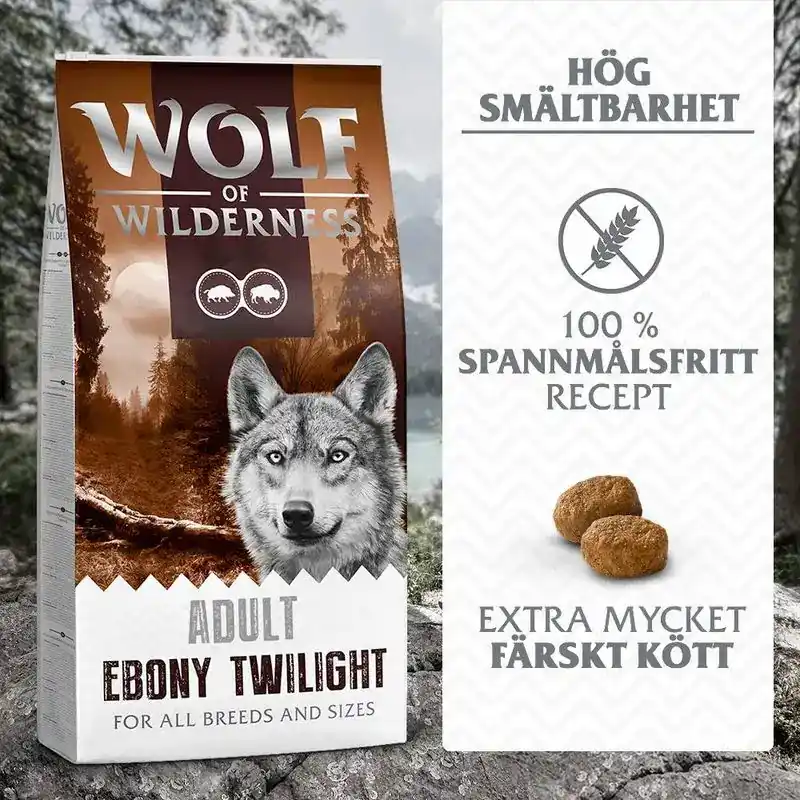 Begränsat antal - Wolf of Wilderness ”Ebony Twilight” vildsvin & buffel – spannmålsfritt-1612520.6