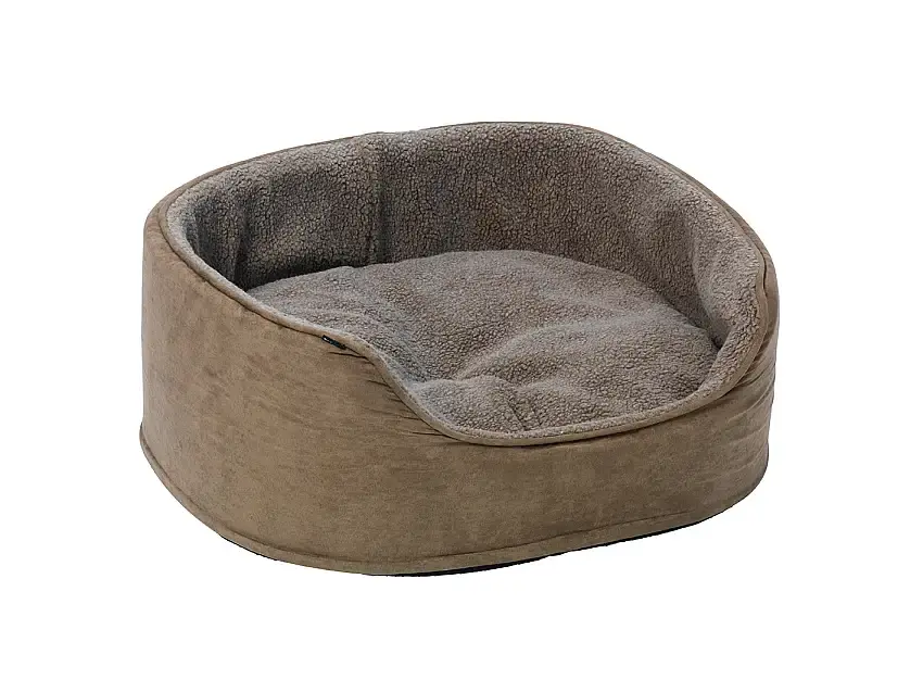 Bra pris - Sherpa Hundbädd Med Hög Kant Brun-805084