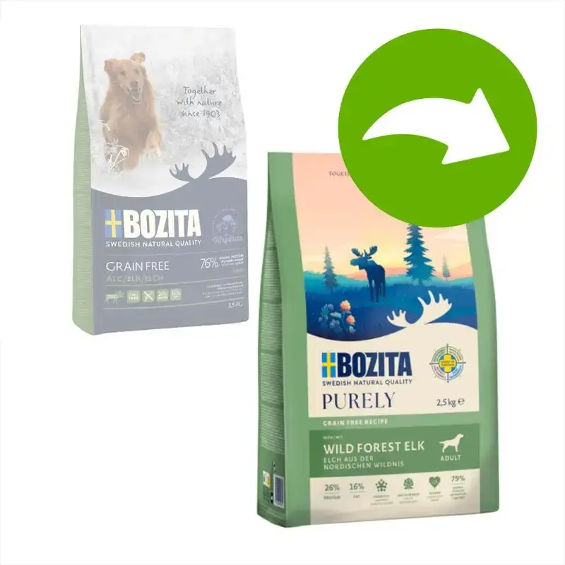 Begränsat antal - Bozita Dog Purely Adult Grain Free Elk-1556412.7