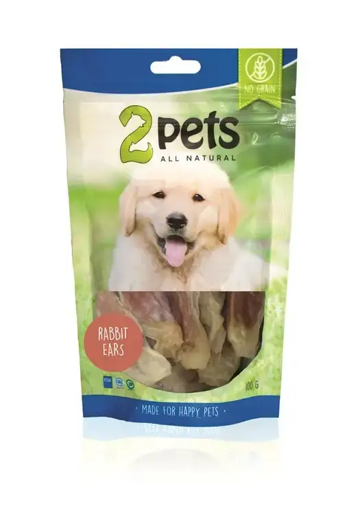 2pets kaninöron med kaninkött 100g - Köp idag