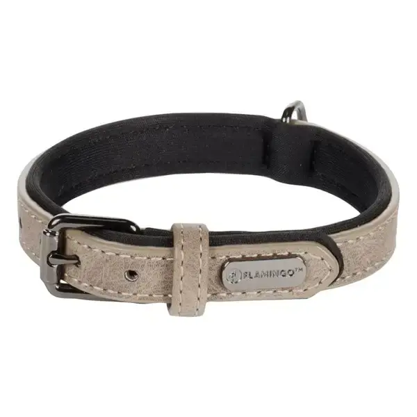 Endast idag - Halsband Delu taupe 29-35cm x 15mm