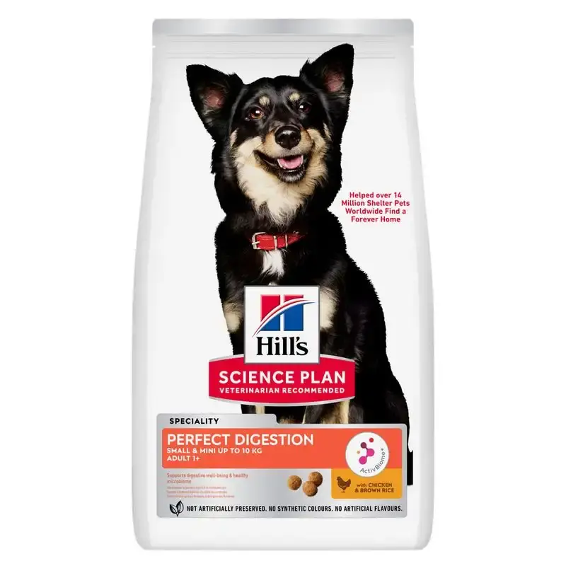 Hill’s Science Plan Perfect Digestion Adult 1+ Small & Mini Chicken & Brown Rice-1101251.1 | Snabb frakt
