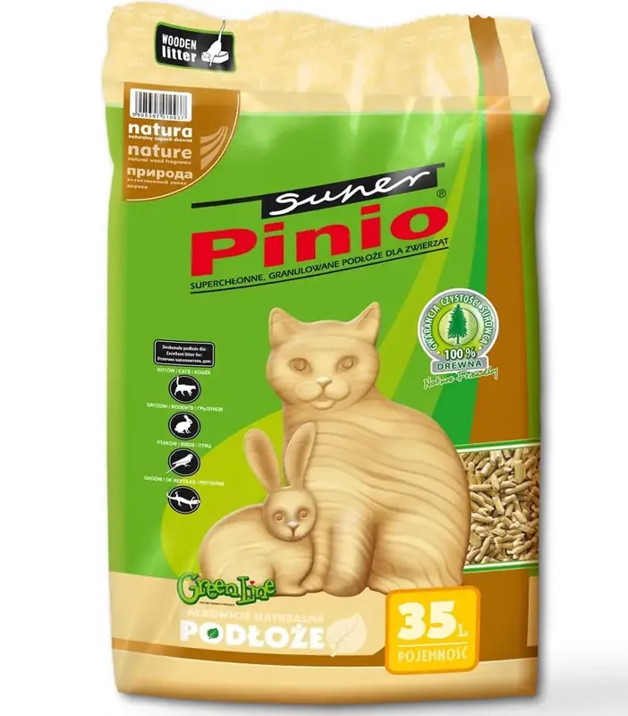 BENEK Super Pinio kattströ Natural 5l - Passa på nu
