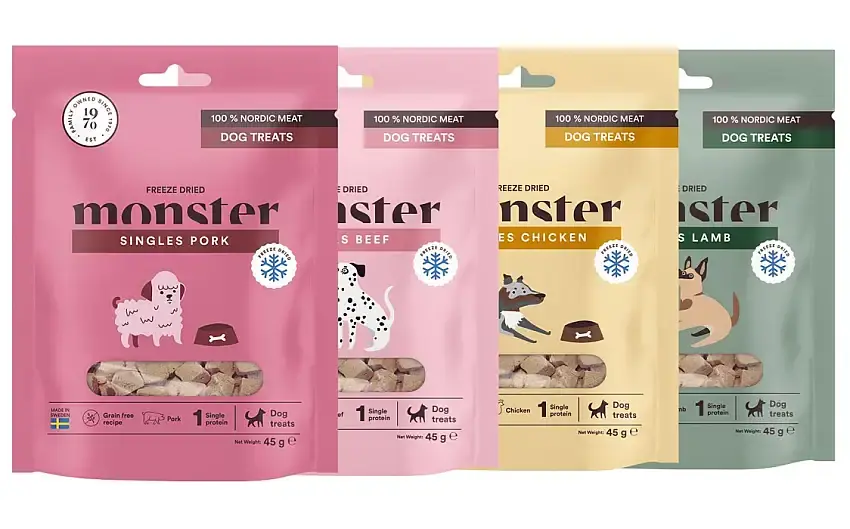 Nyinkommet - Monster Frysttorkat Hundgodis 45g