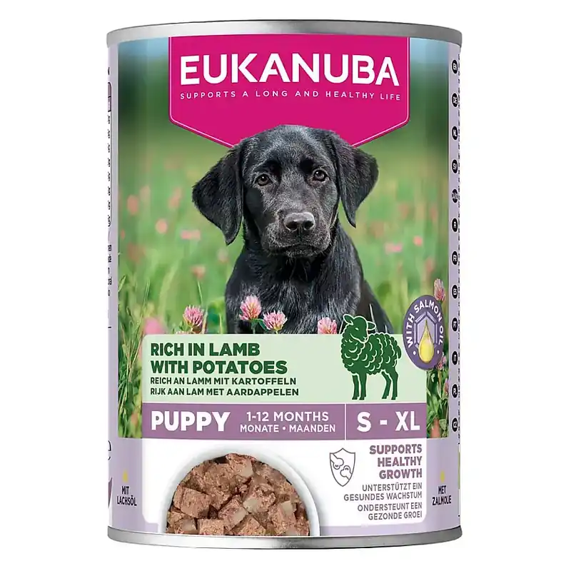 Eukanuba Dog Wet Puppy Lamb with Potatoes Våtfoder till Valp 400 g - Topprodukt