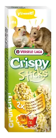 VL Crispy Sticks Hamster/Råtta Popcorn/honung 2-p | Tidsbegränsat erbjudande