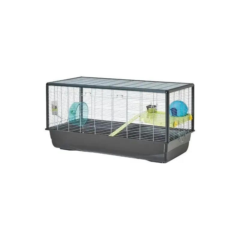 Bara idag | Hamster Plaza Knock Down Silver 100x50x50cm