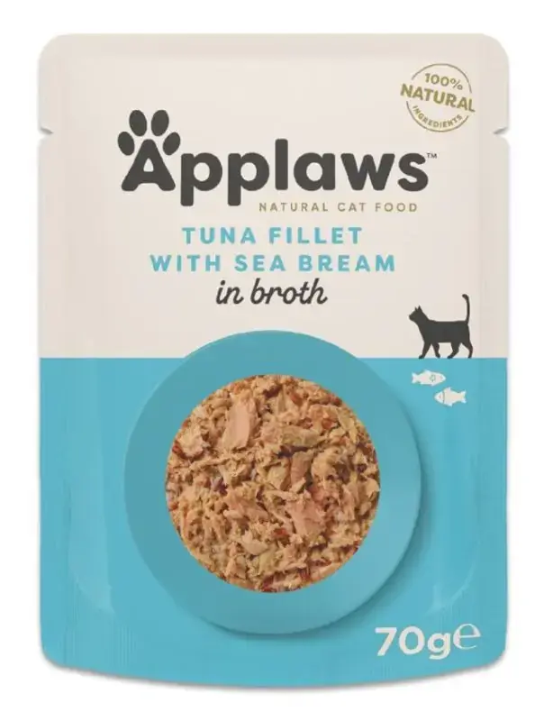 Precis inkommet - Applaws Tuna fillet with Seabream 70g