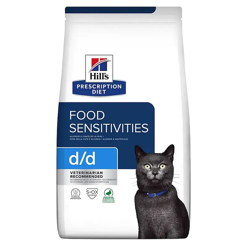Hill’s Prescription Diet Feline d/d Duck/Green Peas 3 kg - Snart slut
