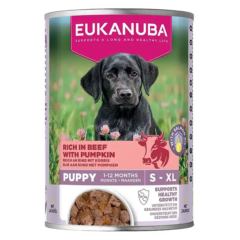 Eukanuba Dog Wet Puppy Beef with Pumpkin Våtfoder till Valp 400 g - Outlet