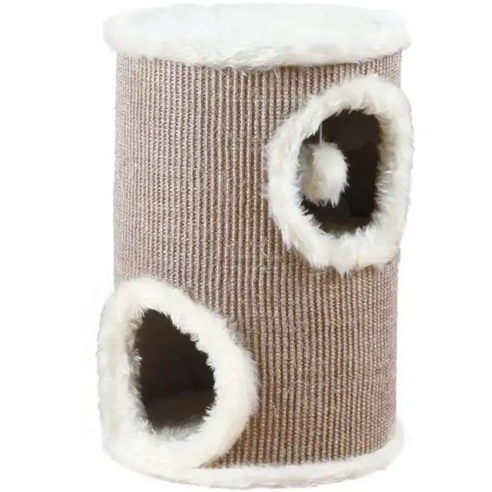 Kampanjpris - Trixie Edoardo Cat Tower 50 cm – Sovkoja med sisal och lurvig plysch