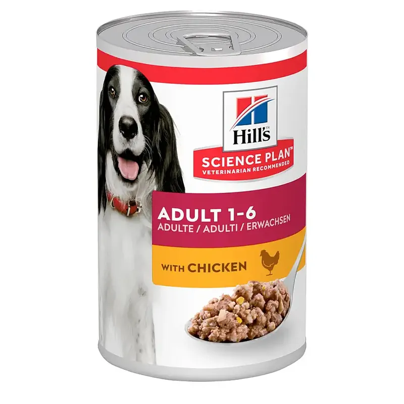 Adult våtfoder med kyckling för hund – 12 x 370 g | Bästsäljare
