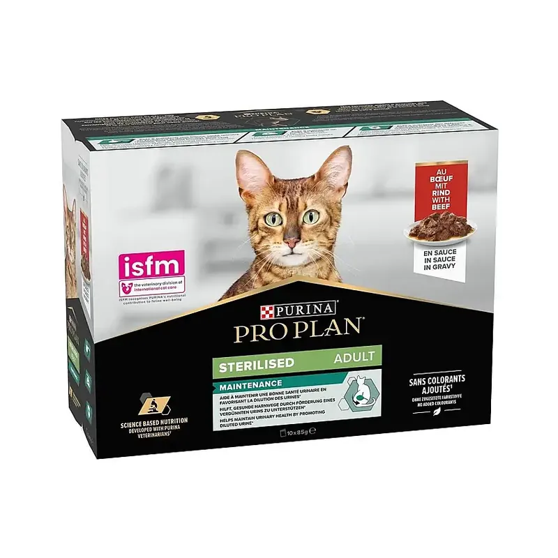 Purina Pro Plan Sterilised Beef 10×85 g | Deal