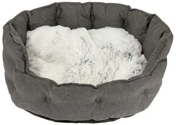 Dogman Hundbädd Classy Oval Grå M | Outlet