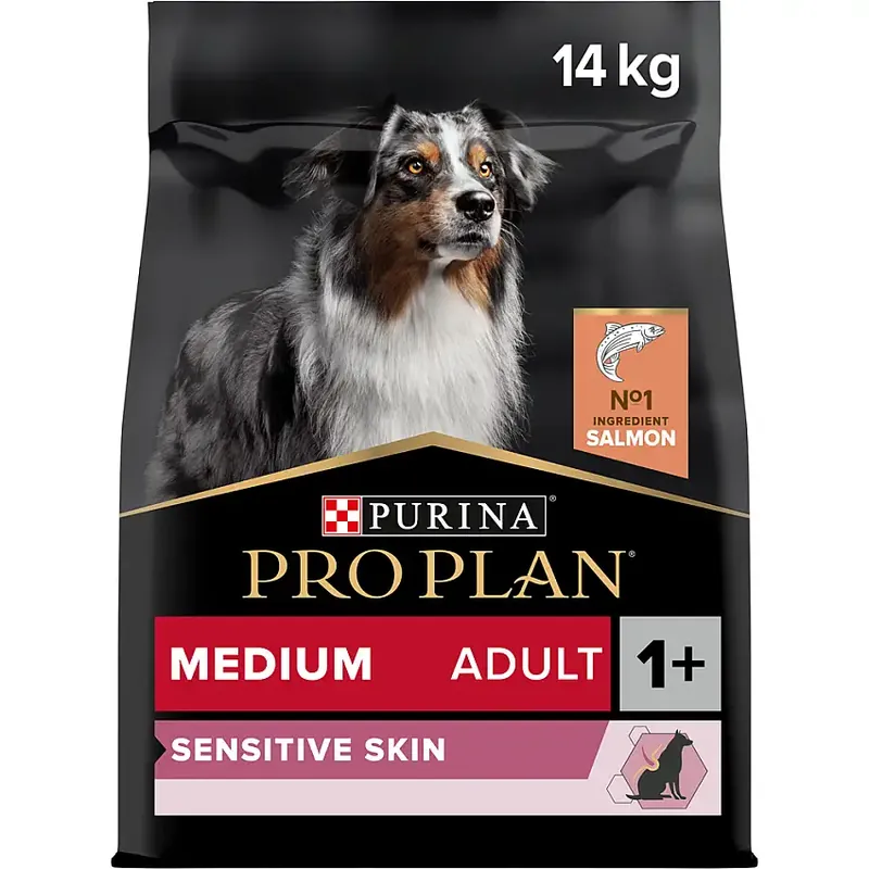 Purina Pro Plan Medium Adult Sensitive Skin 14 kg - Snart slut