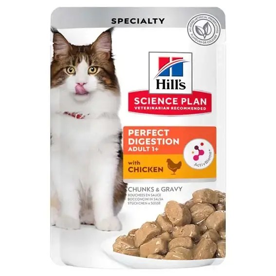 Kundfavorit | Hills Feline Adult Perf. Dig. Chicken 12x85g