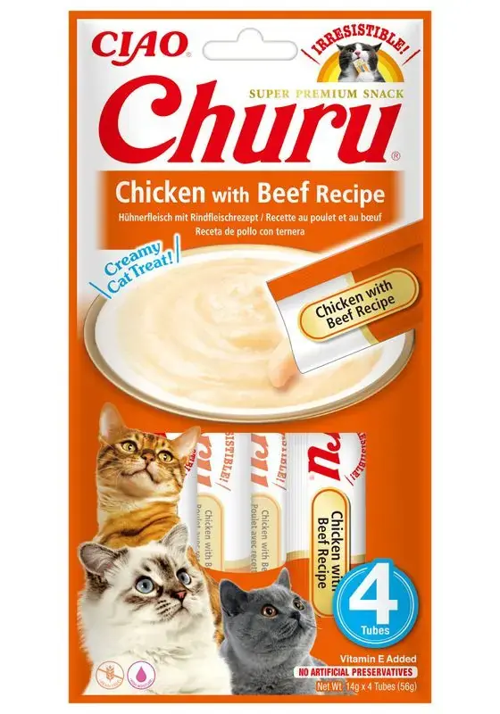 Premium | Kattgodis Churu Creamy Chicken with Beef