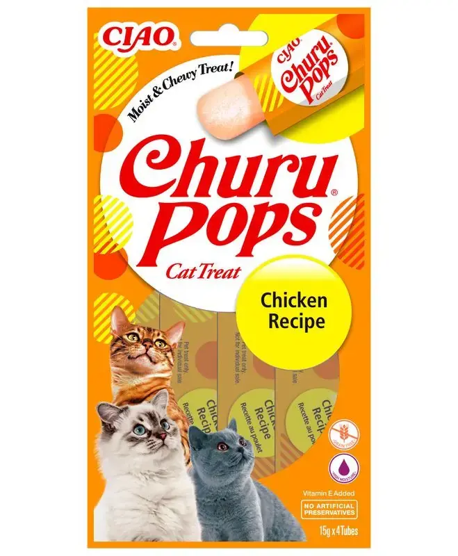 Kattgodis Churu Pops with Chicken - Bra pris just nu