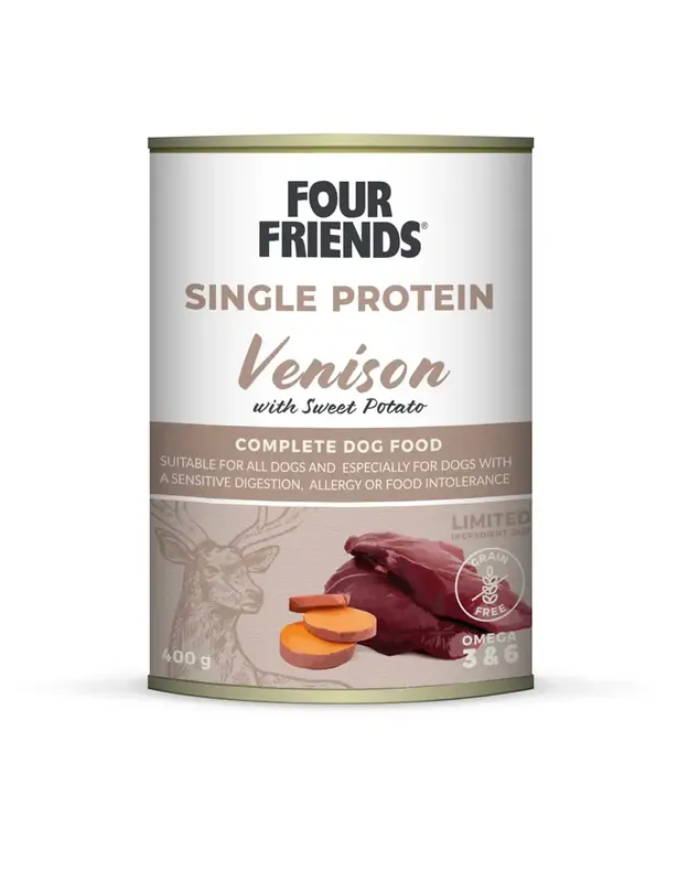 Four Friends Single protein Venison With Sweet Potato 400g | Populärt just nu