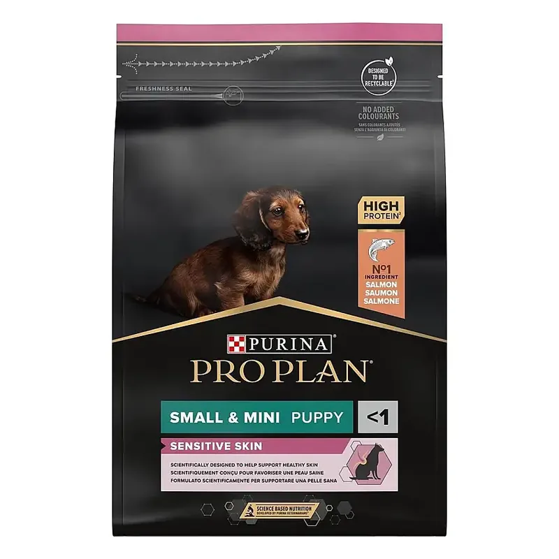 Ny produkt - Purina Pro Plan Puppy Small & Mini Sensitive Skin Salmon 3 kg