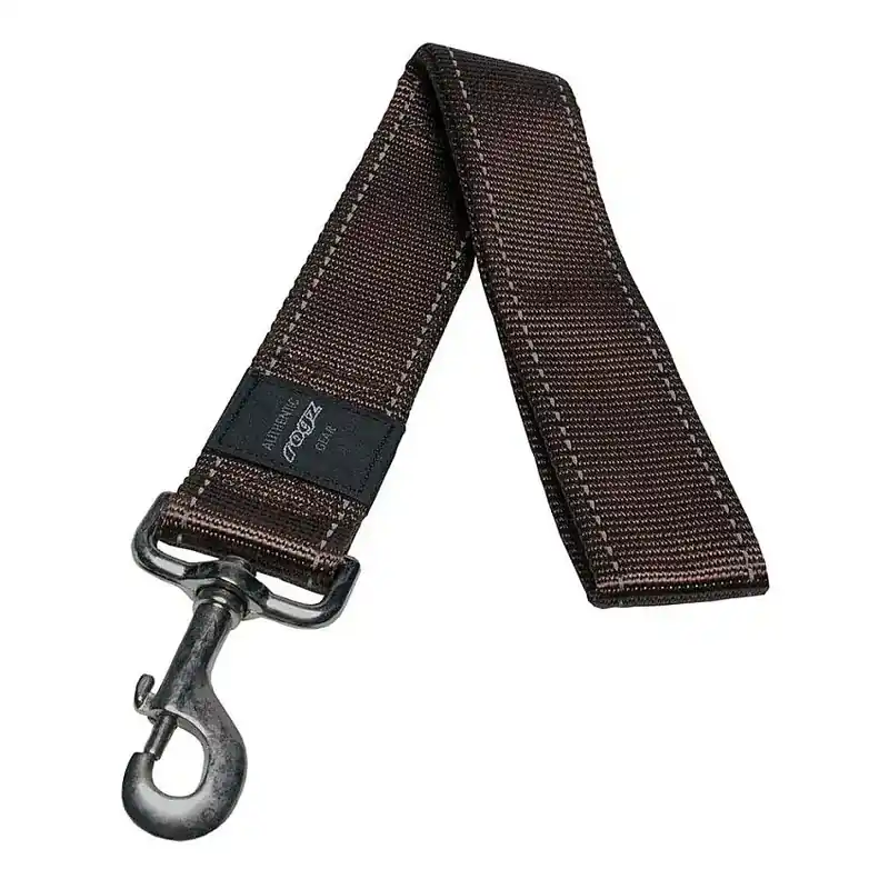 Handla säkert - Rogz Utility Stadskoppel XXL Brun 40 mm x 50 cm