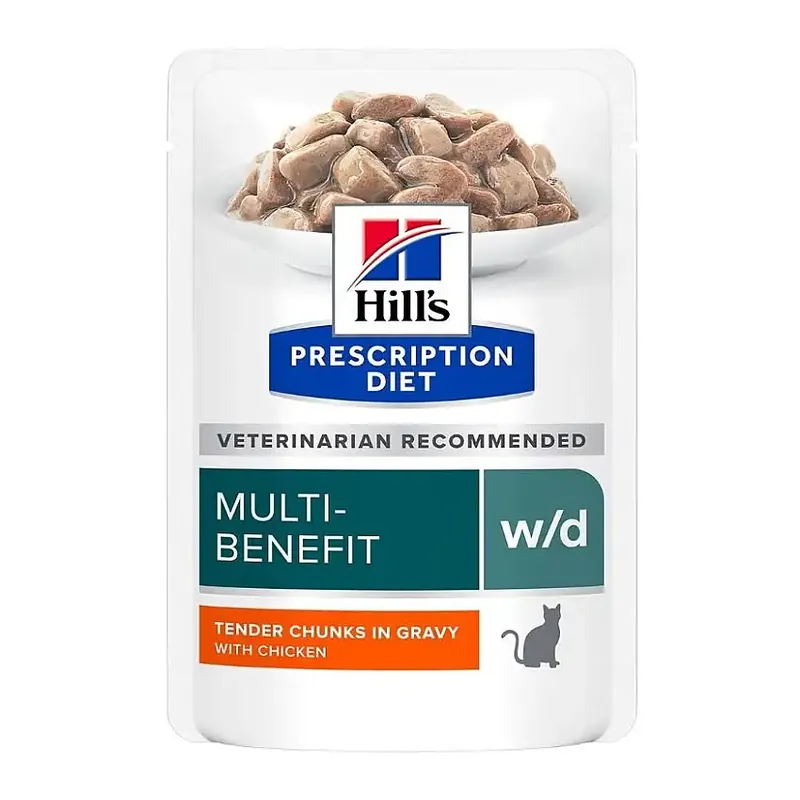 Prissänkt | Hill’s Prescription Diet w/d Multi-Benefit med Kyckling för katter 85 g