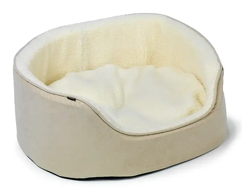 Tillverkarpris | Sherpa Hundbädd Med Hög Kant Beige-805081
