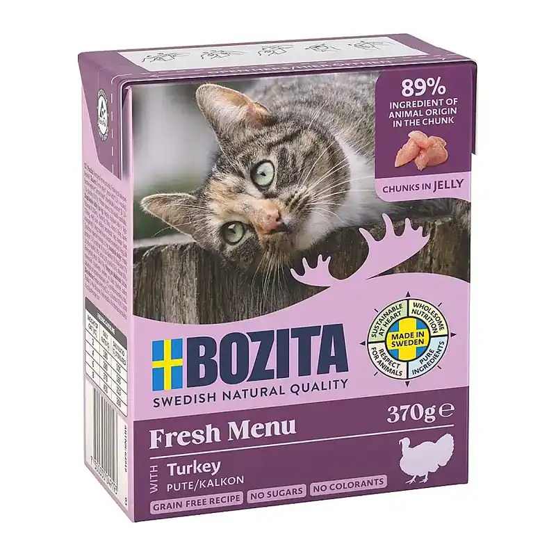 Fynd - Bozita Bitar i Gelé Kalkon 370 g