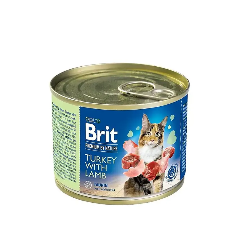 Brit Premium by Nature Cat Turkey with Lamb 200 g | Kundernas favorit
