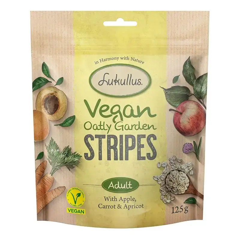 Lukullus Vegan Garden Stripes med äpple, morötter och aprikoser-1999619.1 | Topprodukt