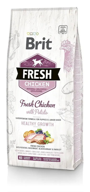 Kampanjpris | BRIT Fresh kyckling med potatis Puppy hälsosam tillväxt 2,5 kg