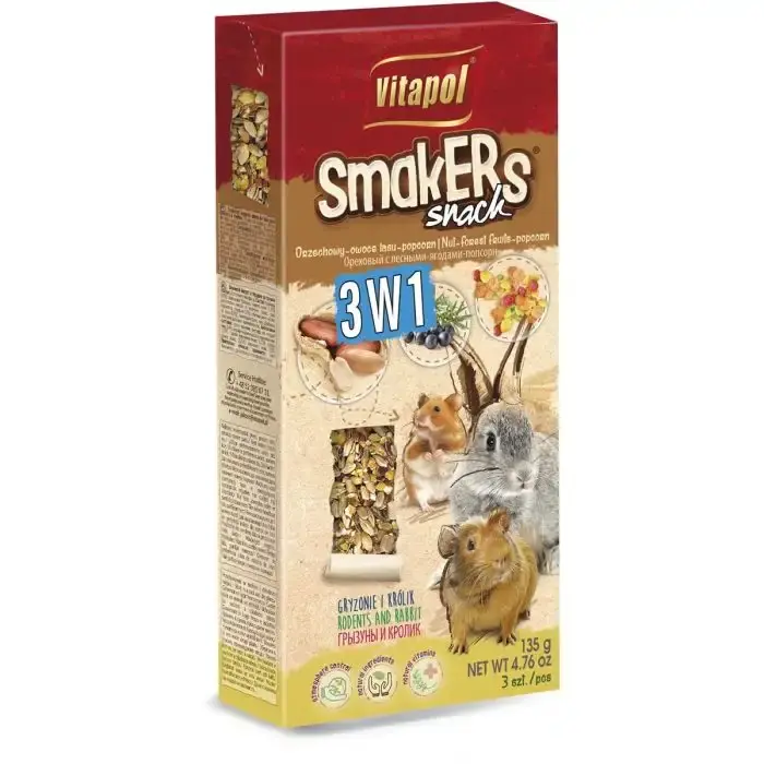 Smakers Snack 3 smaker 2-pack – Gnagarsticks med tre olika smaker - Erbjudandet går snart ut
