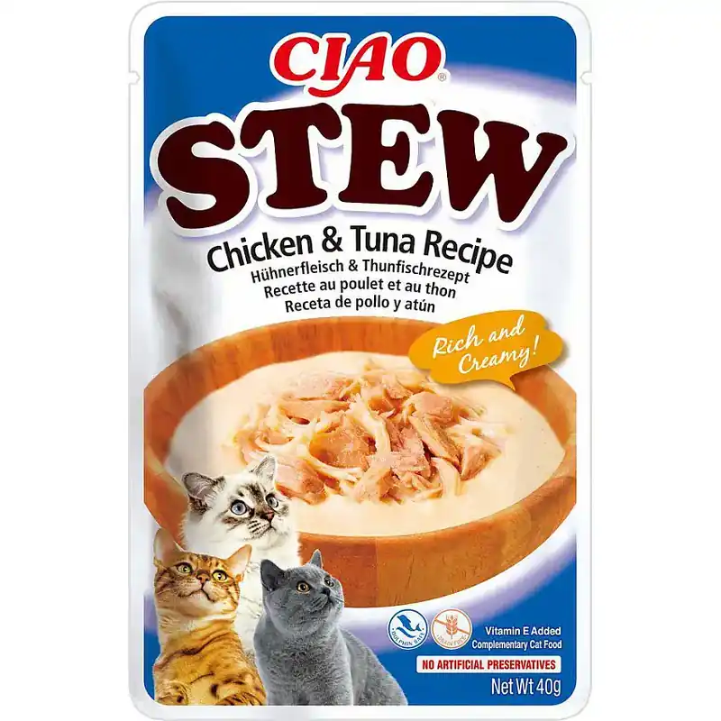 Efterfrågad | Ciao Chicken Stew With Chicken & Tuna 40g
