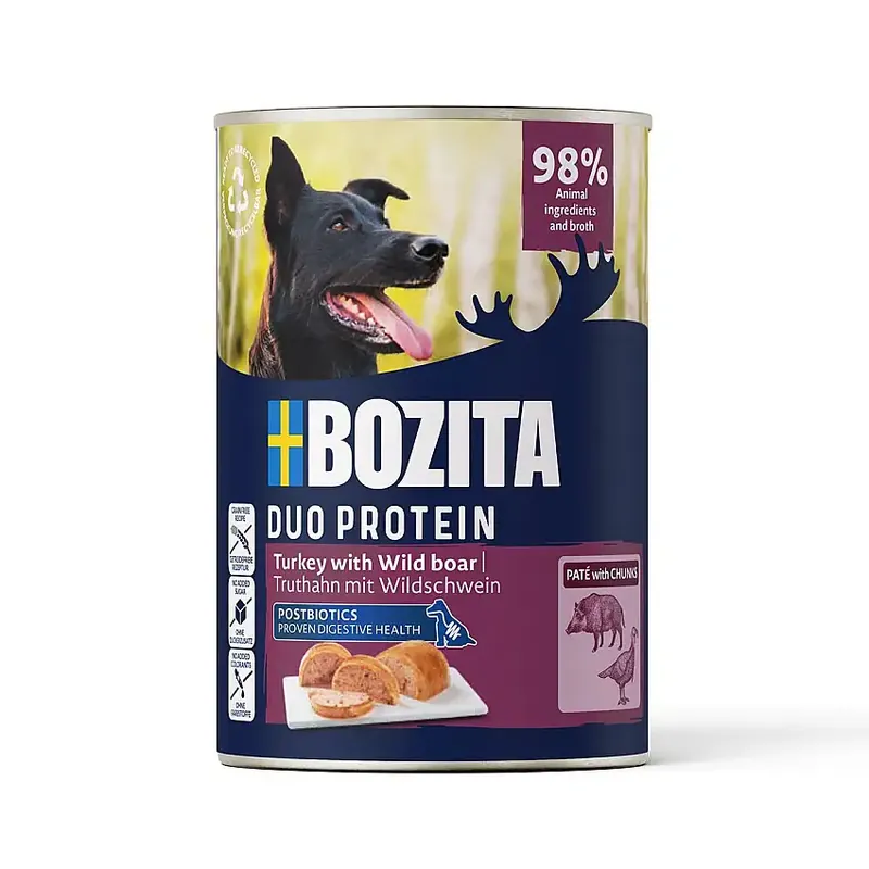 Ny lansering | Bozita Paté Våtfoder till Hund av Kalkon & Vildsvin