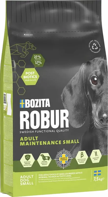 Enkel retur - Bozita Robur Adult Maintenance Mini 7,5 kg