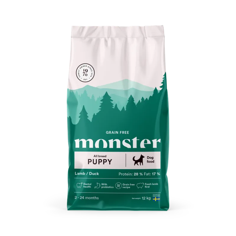 Kampanj | Monster Dog GF Puppy All Breed Lamb/Duck 12kg