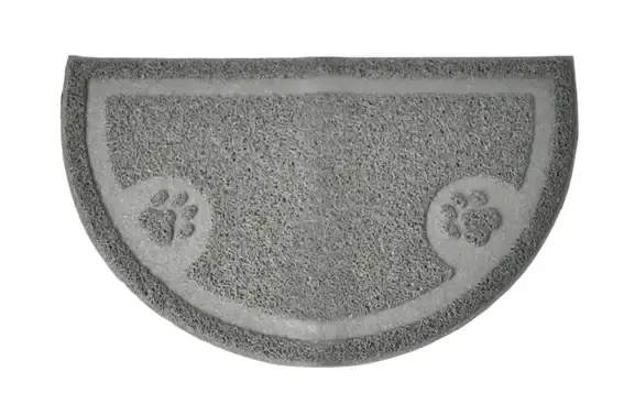 Kattlådematta PetNation, halvmåne, 60×36 cm , grå - Storsäljare