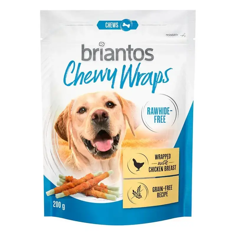 Kampanjen går snart ut - Briantos Chewy Wrap utan råhud för hundar-1975023.3