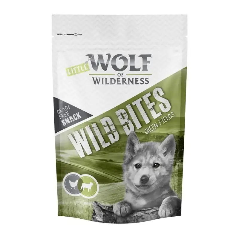 Wolf of Wilderness Snack – Wild Bites Junior 180 g-776863.0 - Så länge lagret räcker