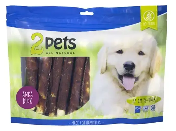 Begränsat antal | 2pets Tuggrulle m ankfilo© 17cm 18-pack XL, 840g